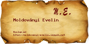 Moldoványi Evelin névjegykártya