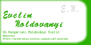 evelin moldovanyi business card