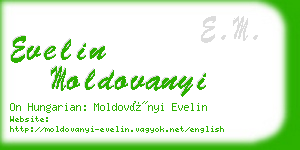 evelin moldovanyi business card
